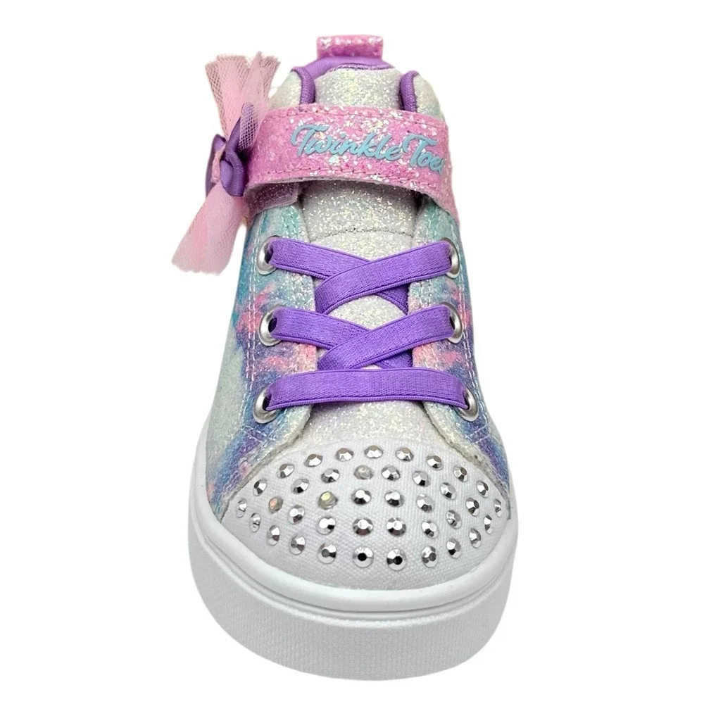 Skechers Twinkle Sparks Toddler Girls Slip-on Shoes Size 8 Lavender Purple Pink